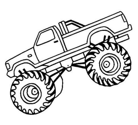 Printable coloring pages monster truck coloring pages monster truck drawing cars coloring pages