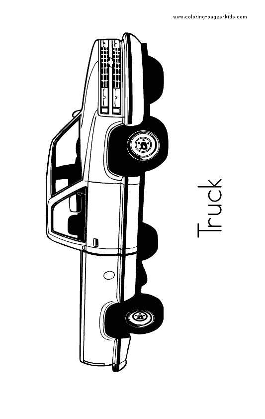 Truck coloring page