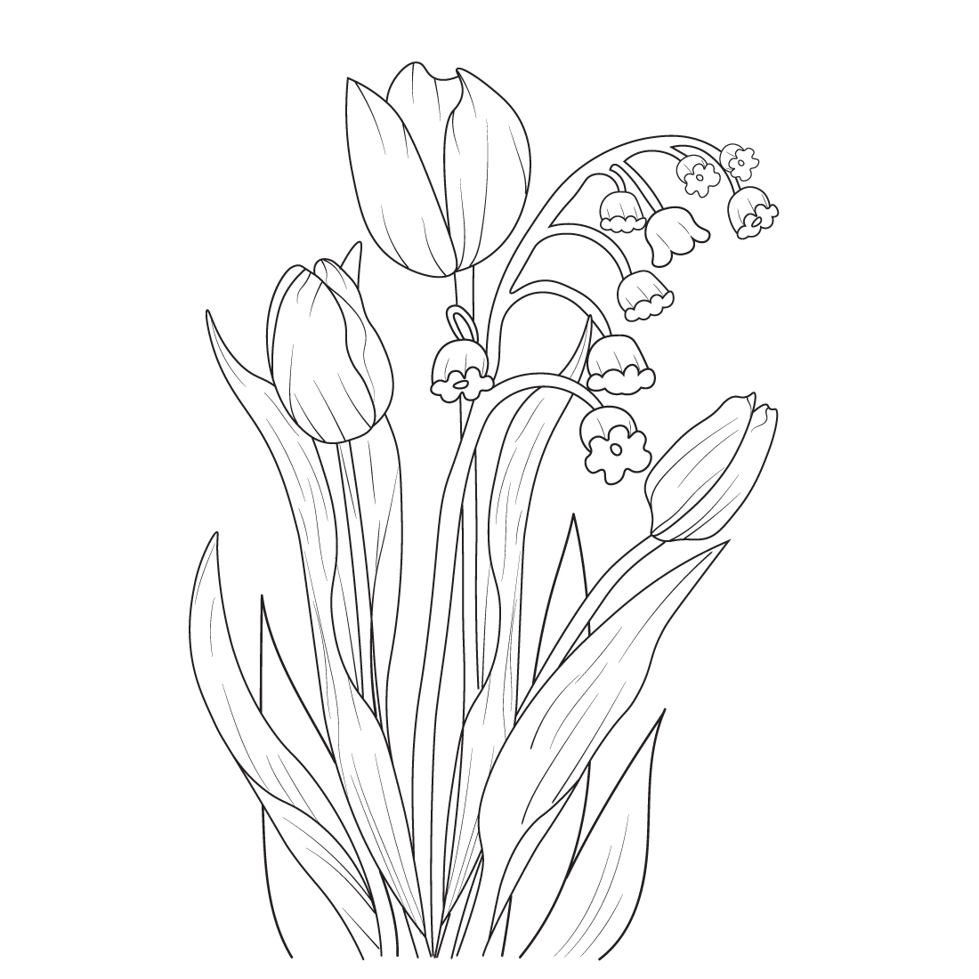 Drawing pencil sketch tulips tulips drawing aesthetic cute tulips drawing tulips drawing easy for