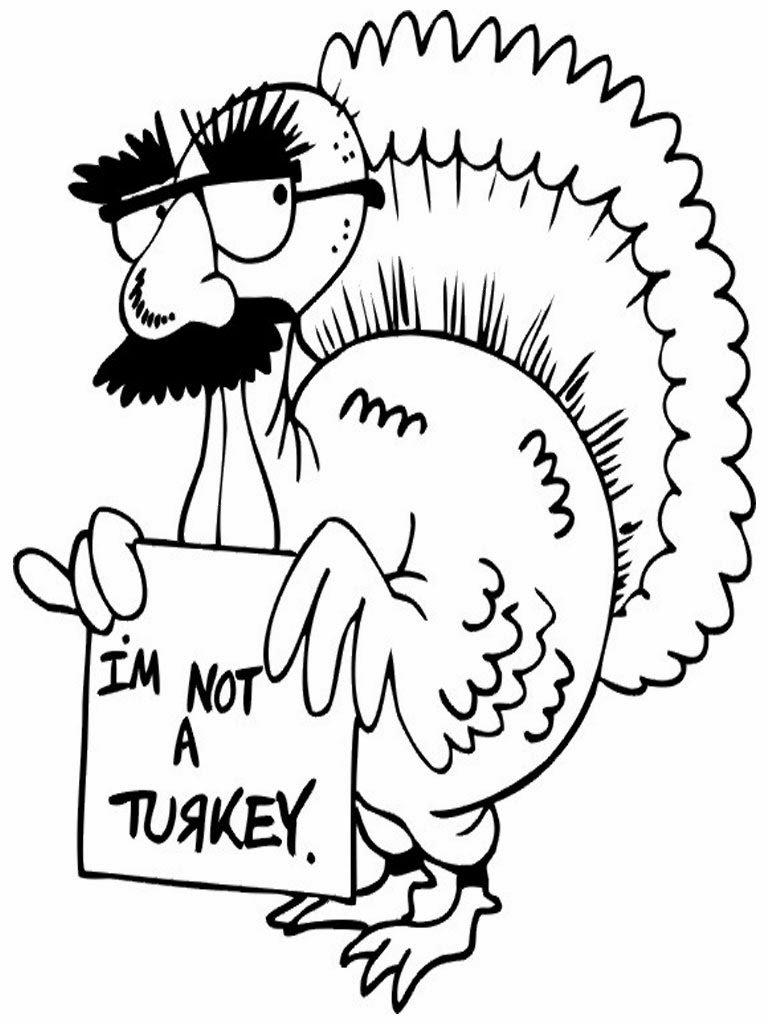 Turkey coloring pages printable for free download