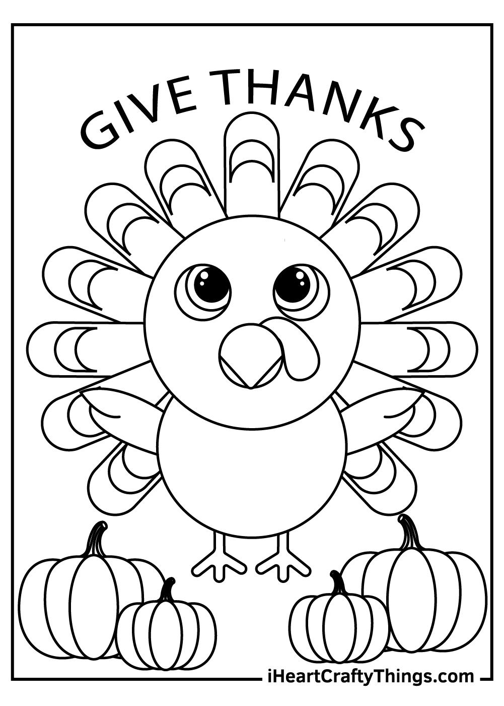 Thanksgiving turkey coloring pages free printables