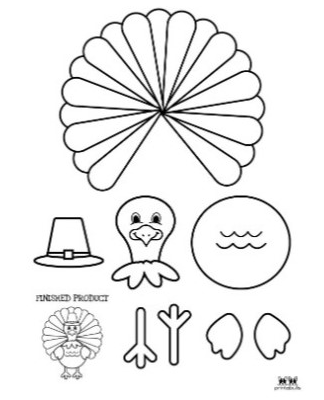 Free printable turkey templates websites