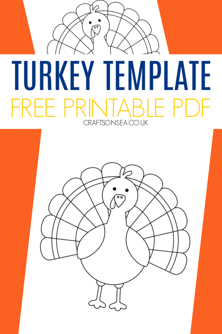 Turkey template free printable pdf