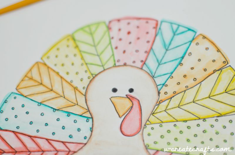 Fall turkey printable