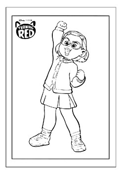 Explore mei lees turning red journey with printable coloring pages collection