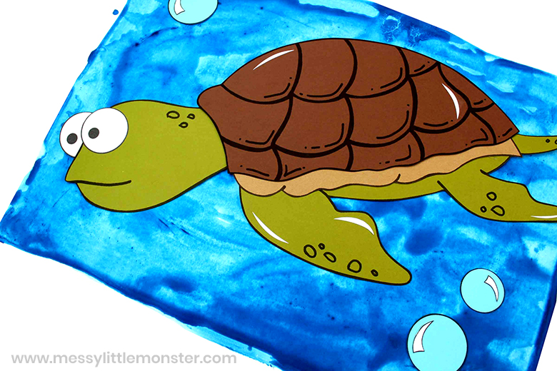 Sea turtle paper craft