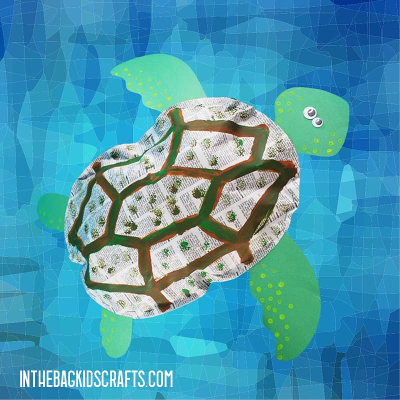 Paper turtle craft free template â in the bag kids crafts