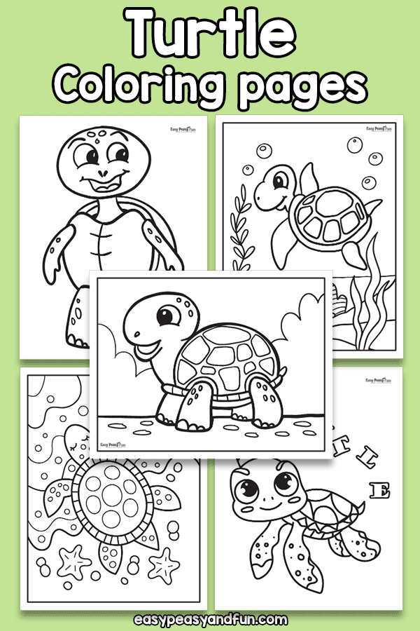 Turtle coloring pages â easy peasy and fun hip