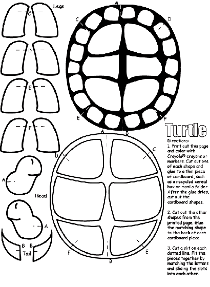 Turtle coloring page