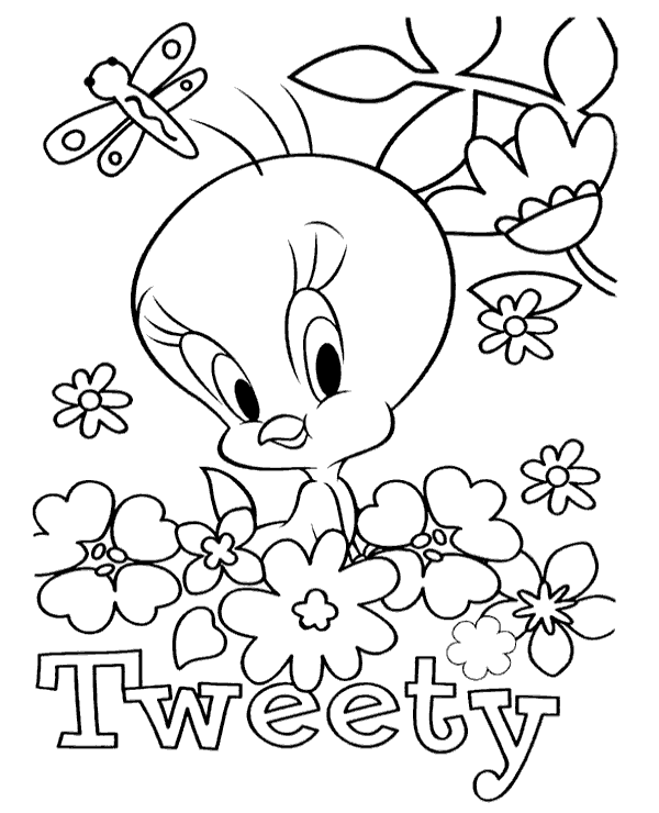 Nice tweety coloring picture