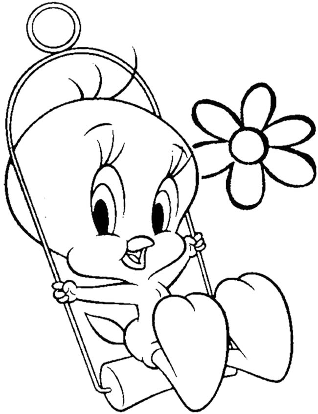 Printable tweety bird coloring pages