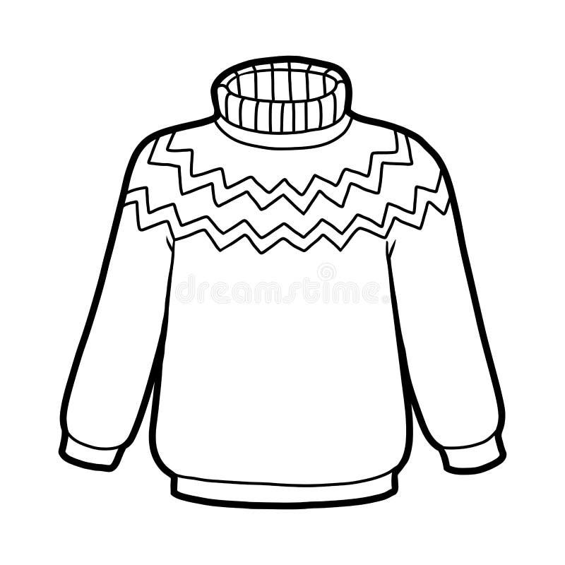 Winter sweater coloring stock illustrations â winter sweater coloring stock illustrations vectors clipart