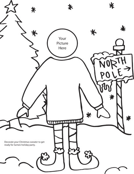 Cute christmas coloring pages