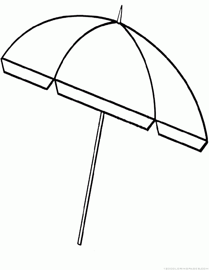 Umbrella coloring pages