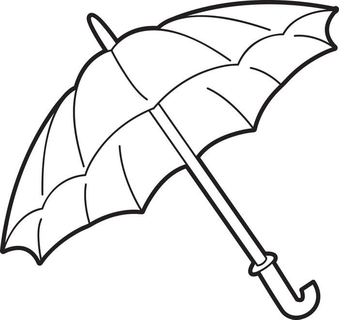 Umbrella coloring pages