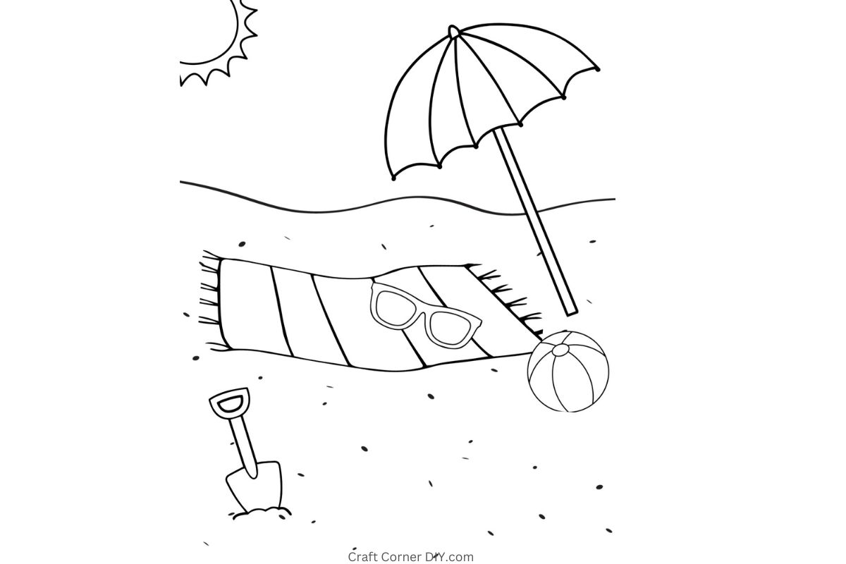 Free printable summer coloring pages craft corner diy