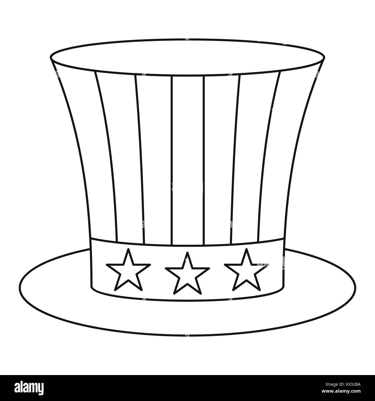 Uncle sam hat black and white stock photos images