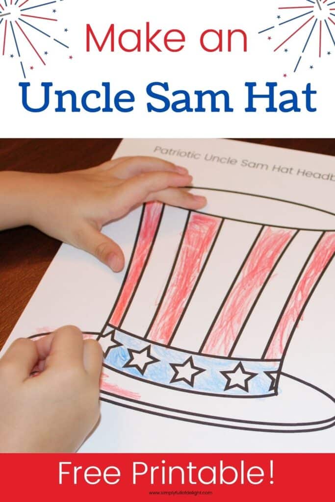 Uncle sam hat craft free printable