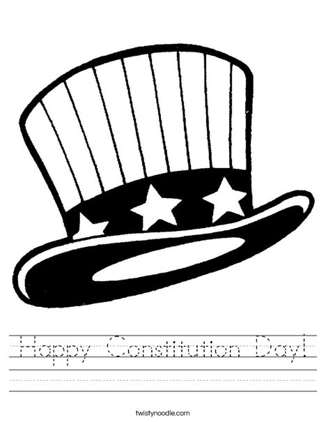 Happy constitution day worksheet