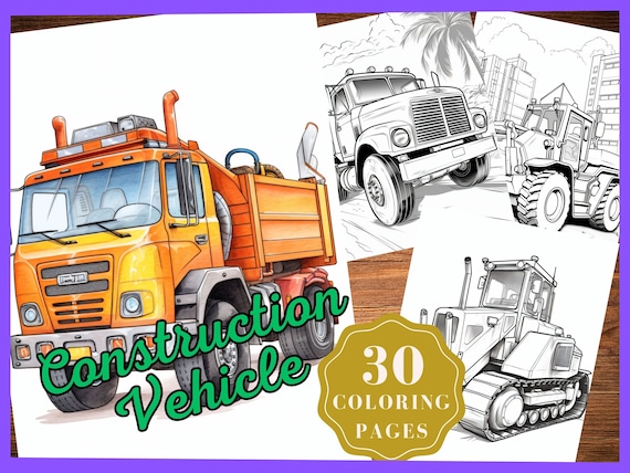 Construction coloring sheets construction vehicles coloring pages preschool construction coloring book construction truck printable