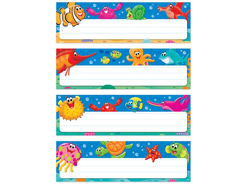 Sea buddies nameplates