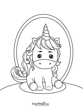 Unicorn coloring pages