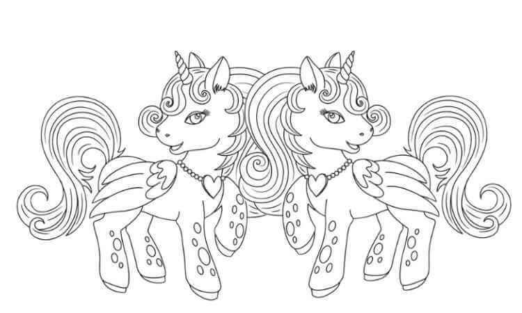 Simple printable unicorn coloring pages for kids rkidscoloringpage