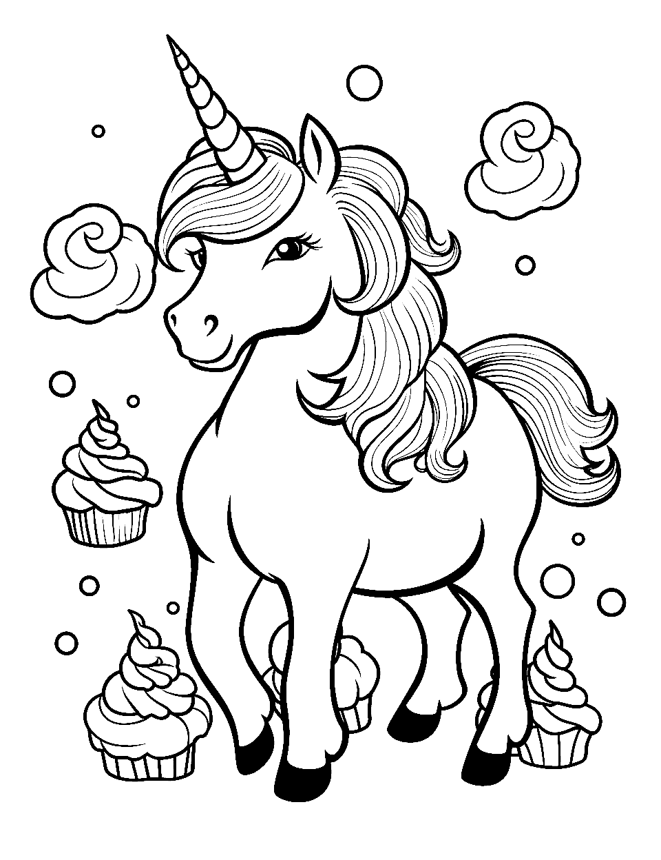 Unicorn coloring pages free printable sheets