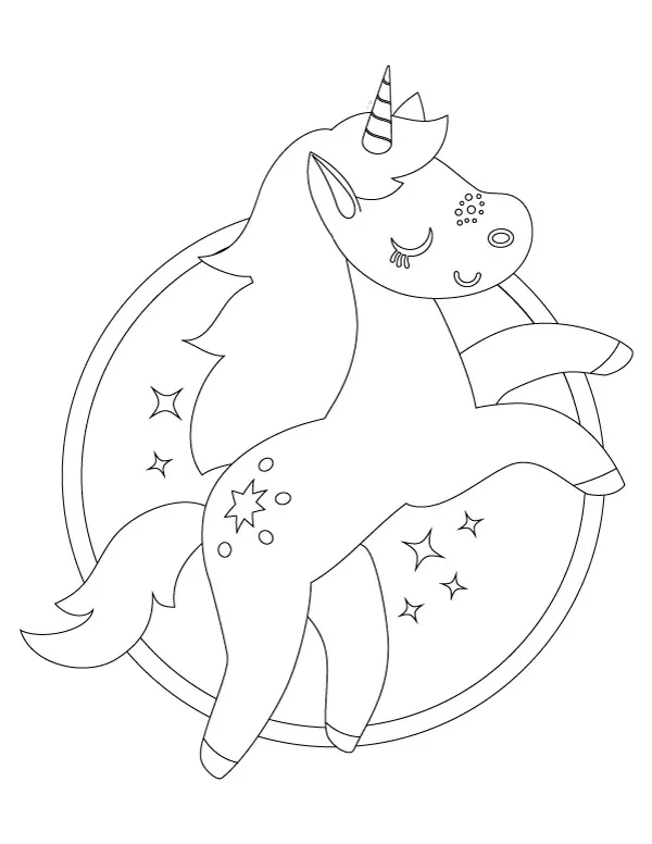 Printable unicorn coloring pages