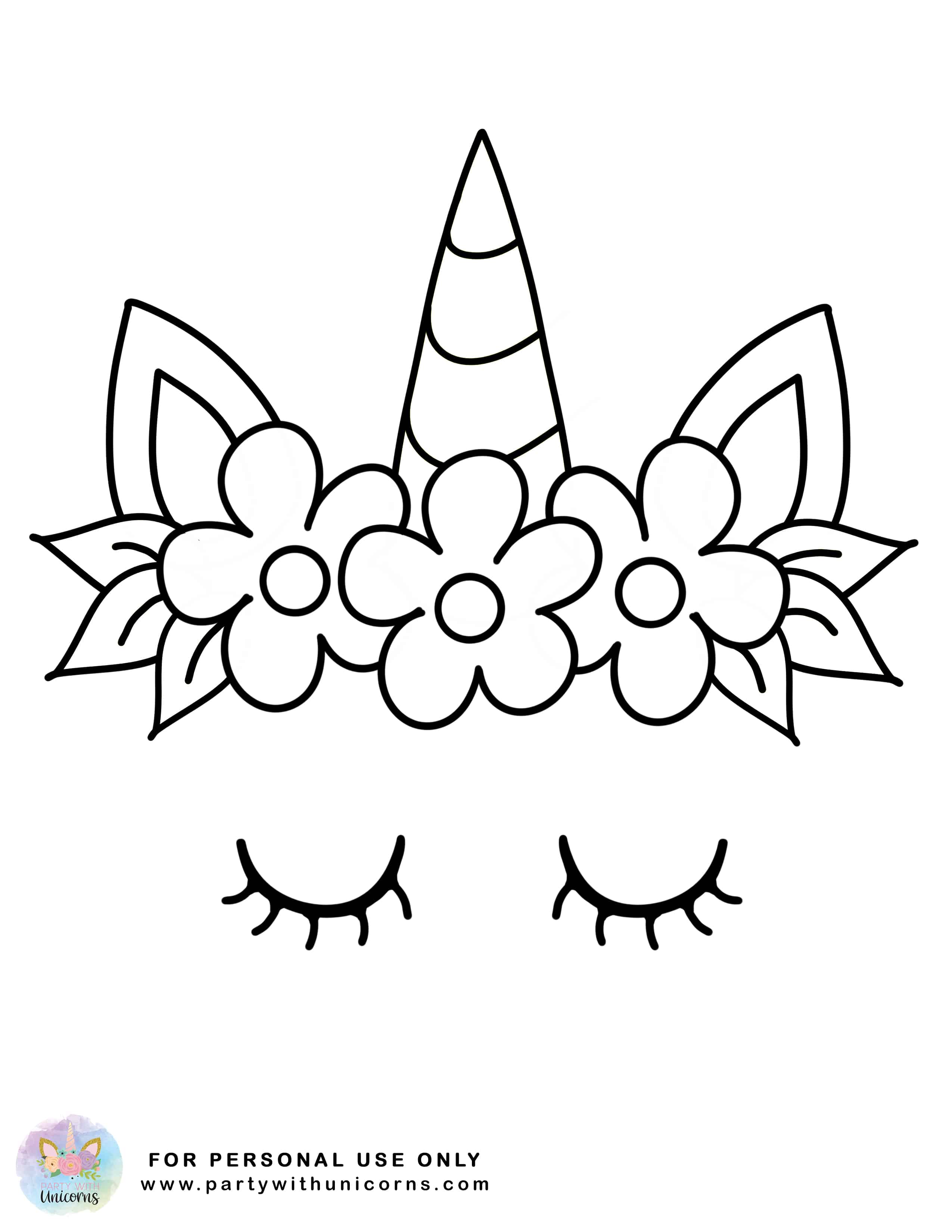 Unicorn coloring pages