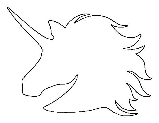 Unicorn head printable