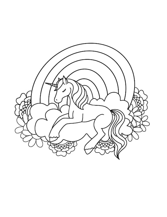 Unicorn coloring page for kids printable unicorn coloring page download png pdf jpg