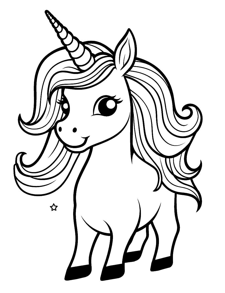 Unicorn coloring pages free printable sheets