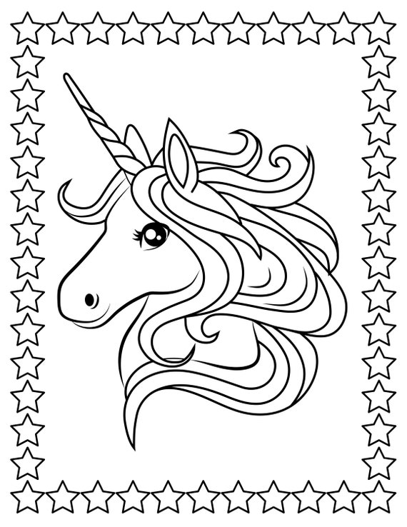 Unicorn coloring pages for kids printable coloring pages birthday party preschools school coloring pages road trip coloring page download now