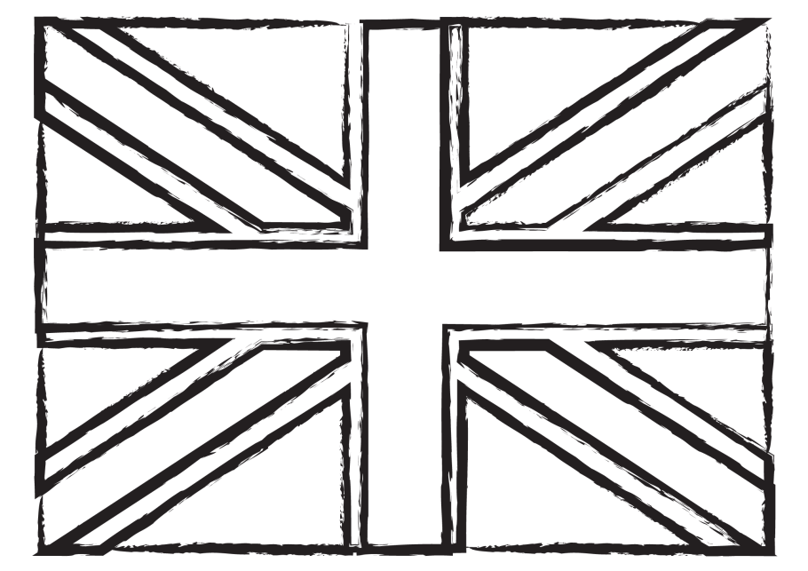 Free printable british flag louring pages