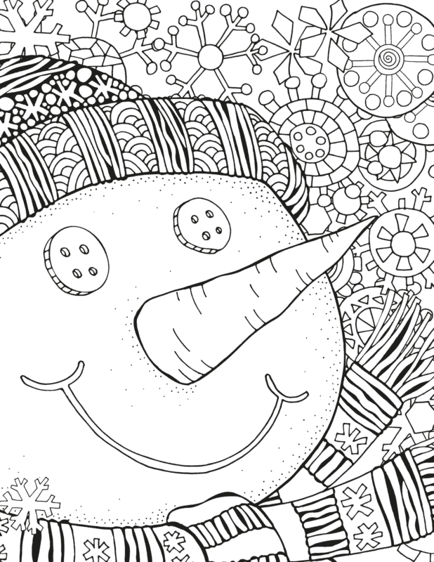 Free winter coloring pages printable pdf for all ages and abilities