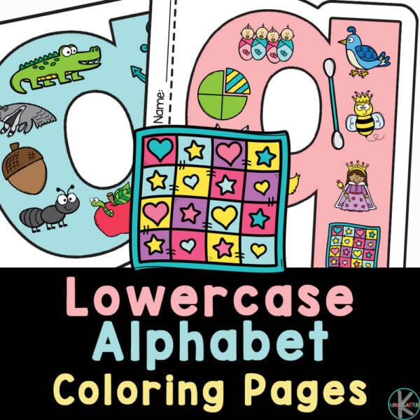 Free printable lowercase alphabet coloring pages