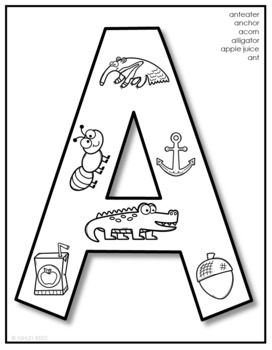 Alphabet coloring pages