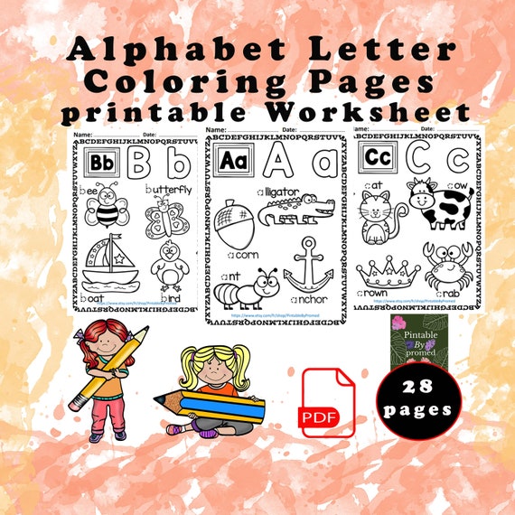 Upper lowercase alphabet printable worksheets for preschool or kindergarten ages sheets