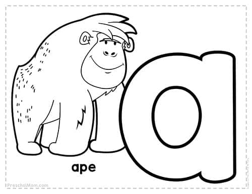 Alphabet coloring pages