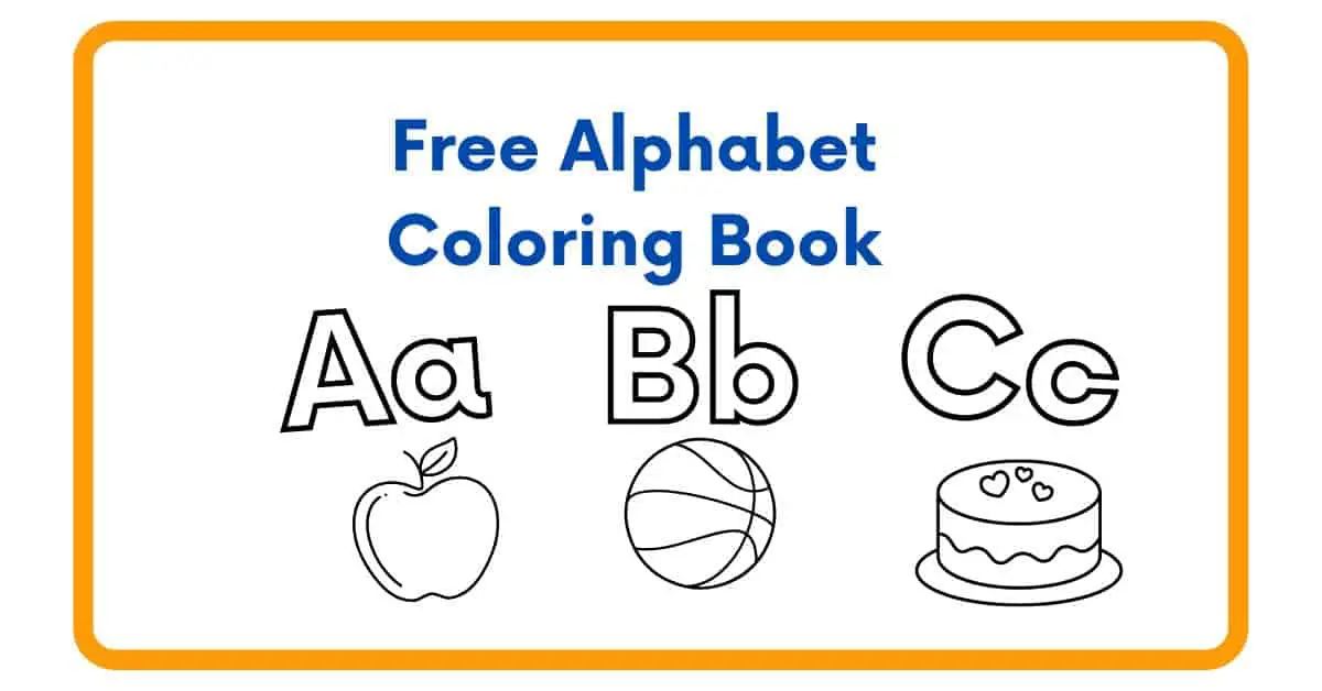 Free printable alphabet coloring book