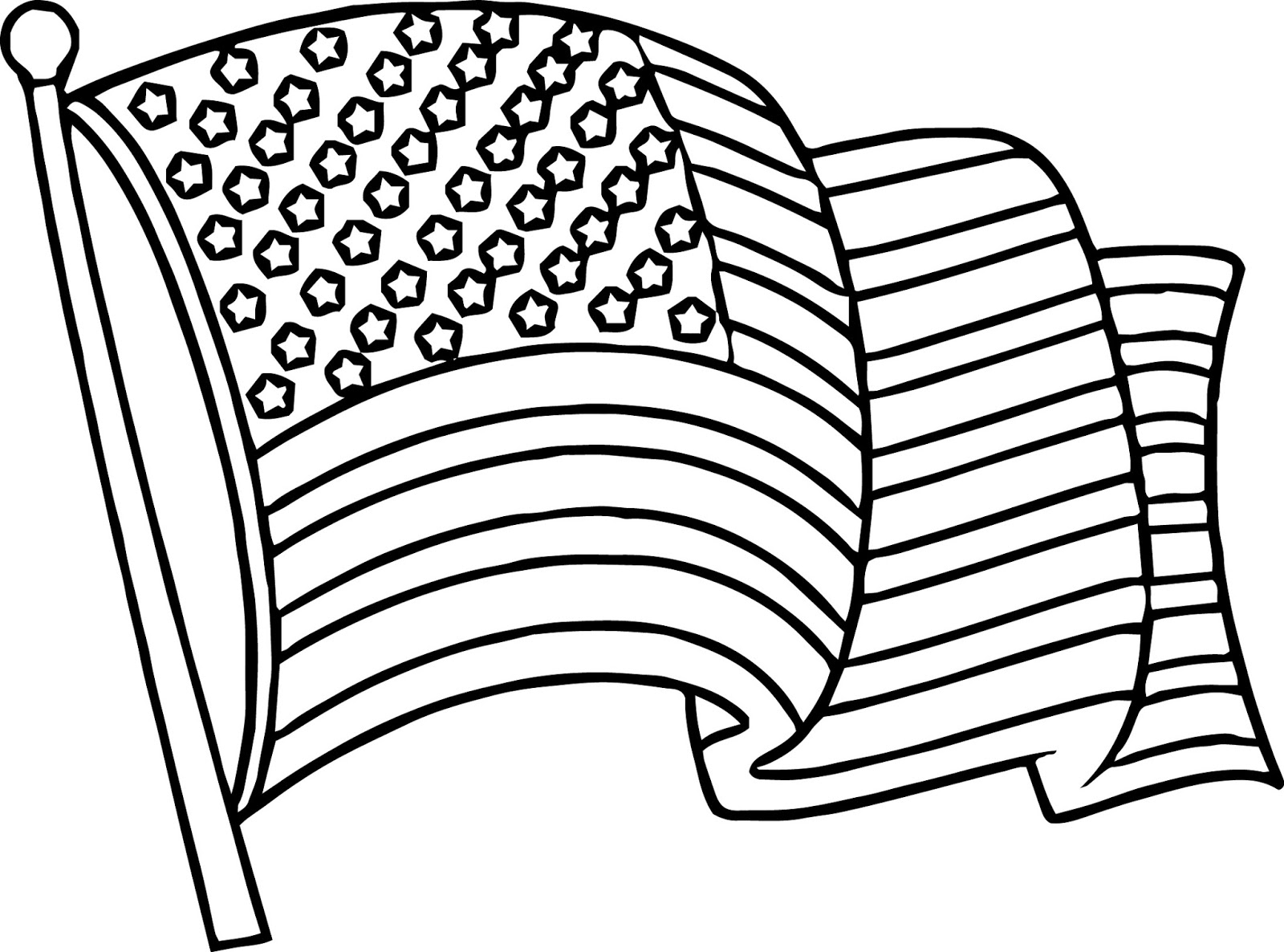 American flag coloring pages