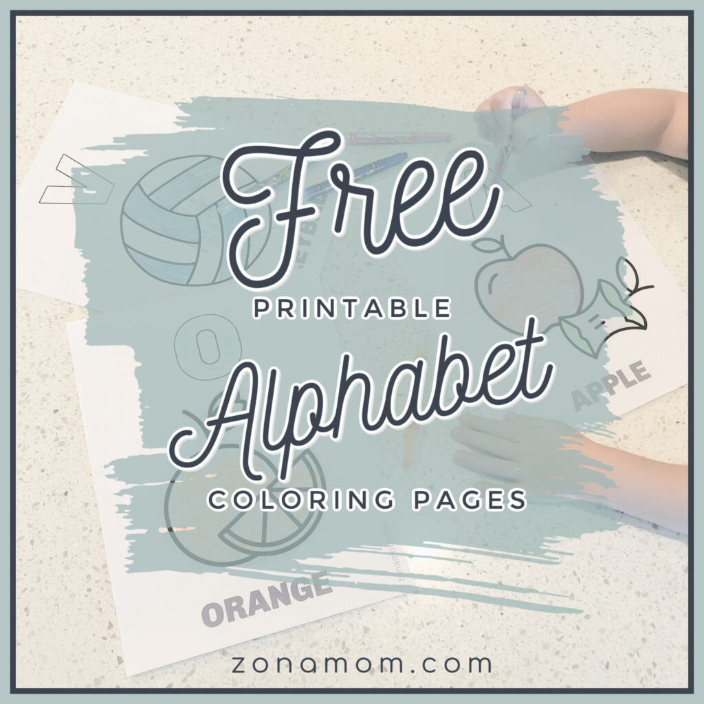 Free printable alphabet coloring pages