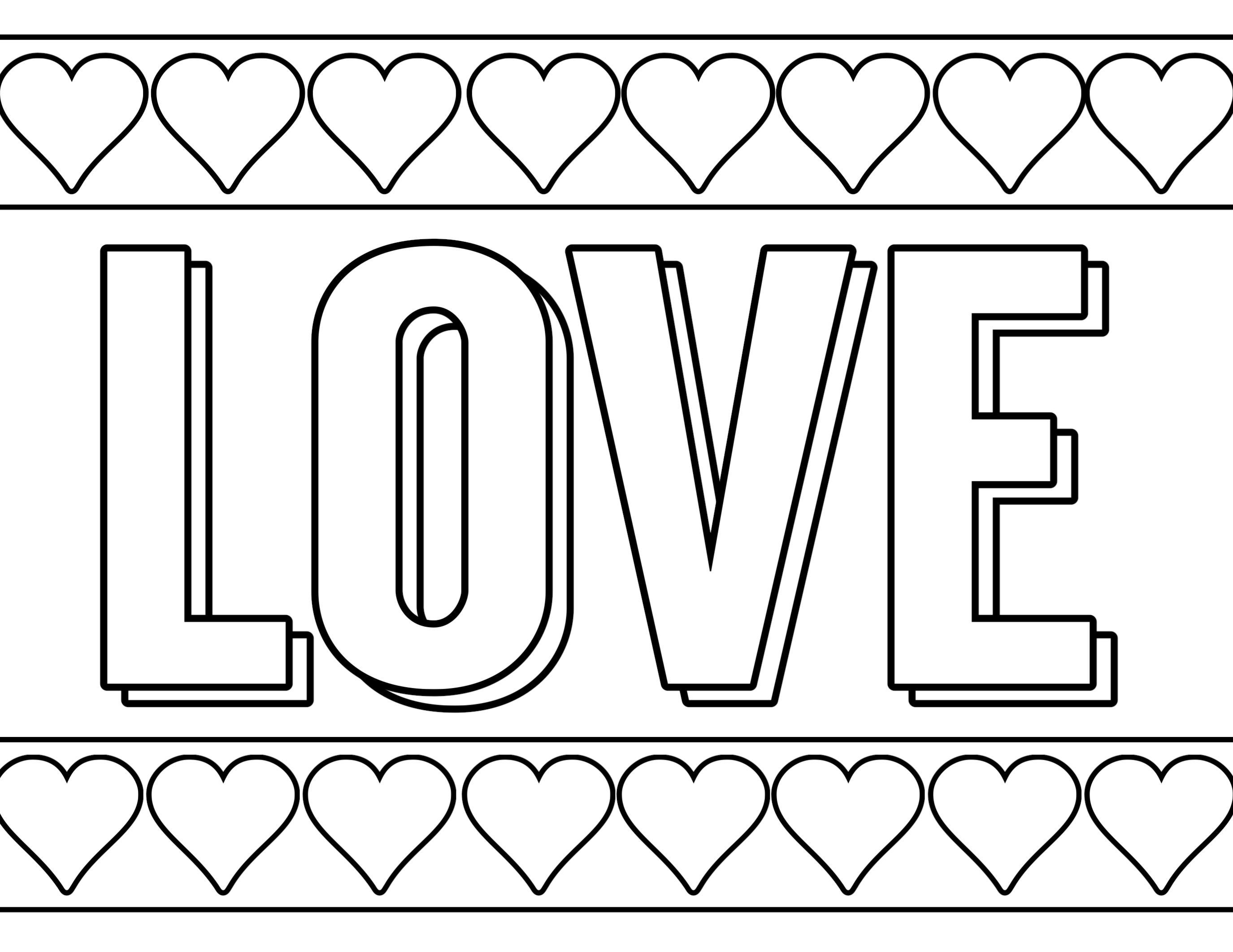 Free printable valentine coloring pages