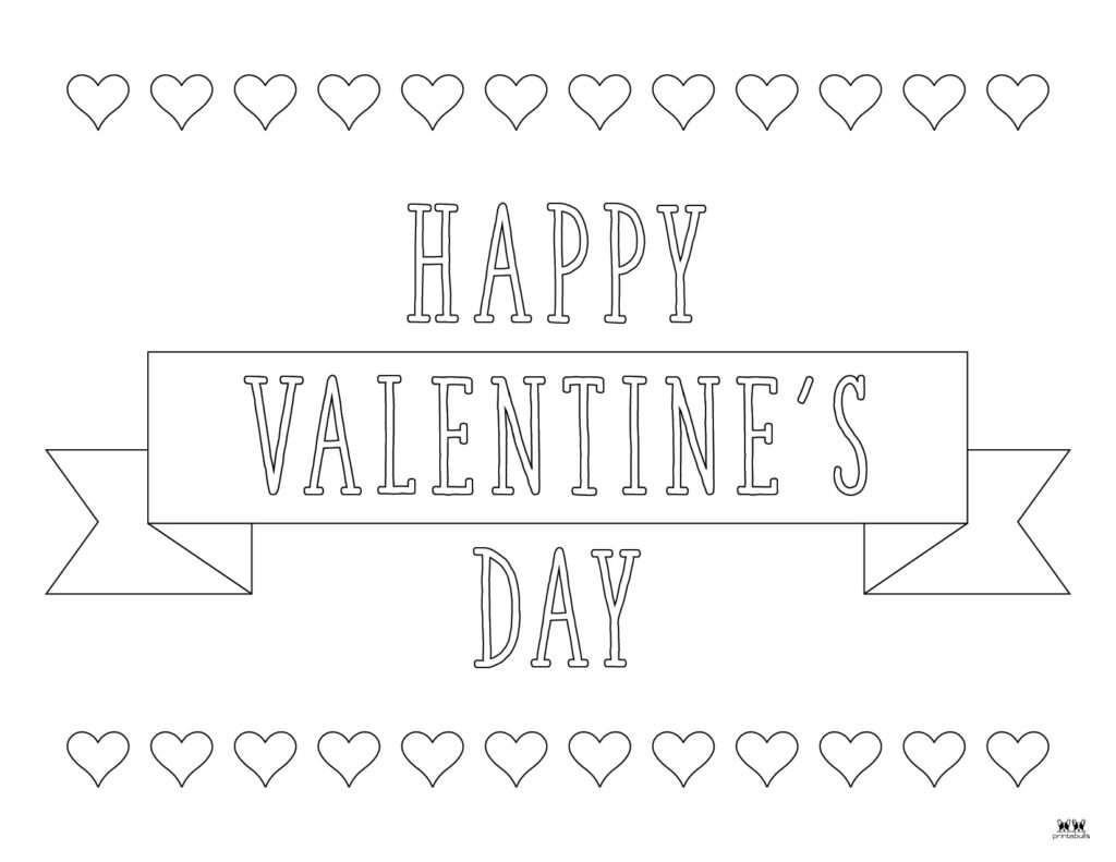 Valentines day coloring pages