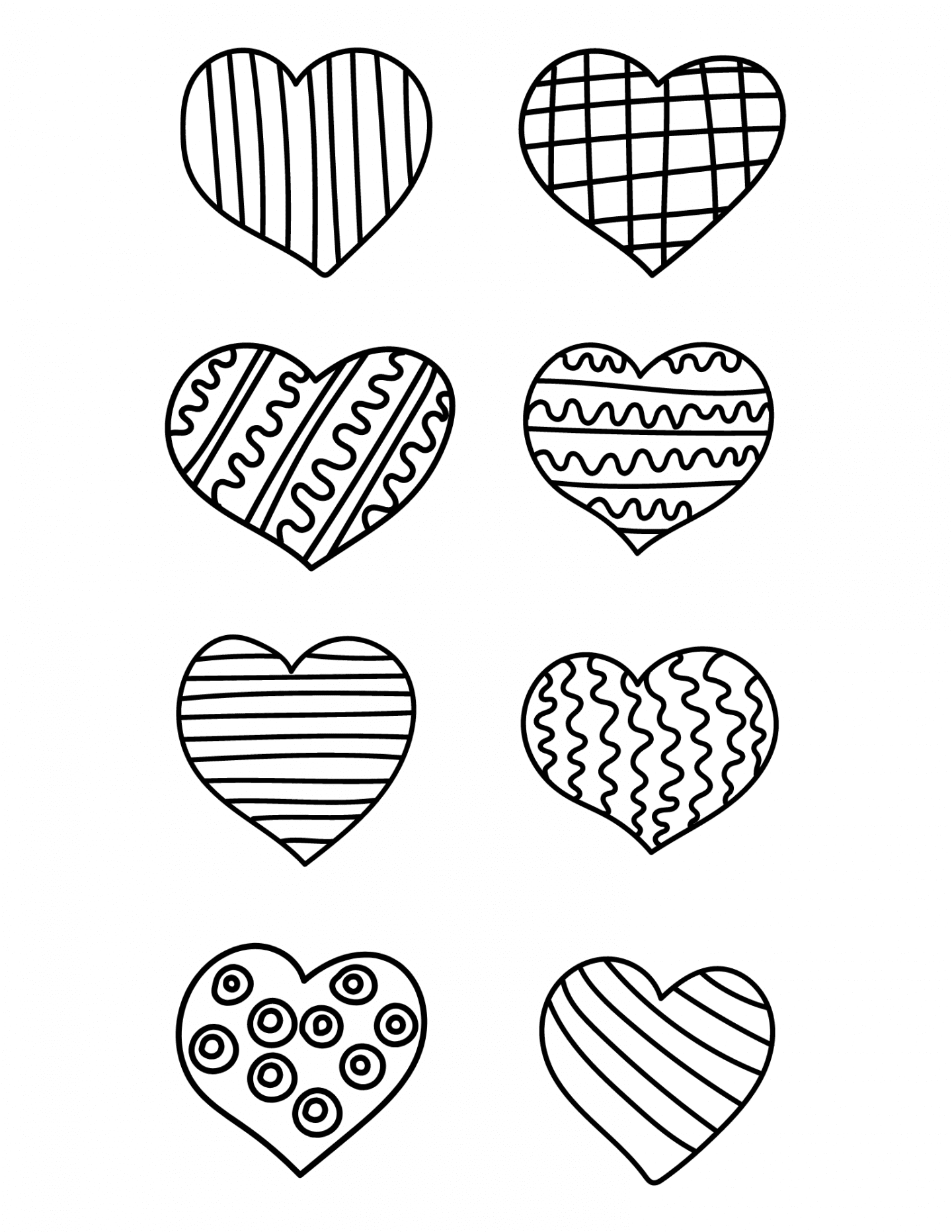 Printable valentines coloring pages