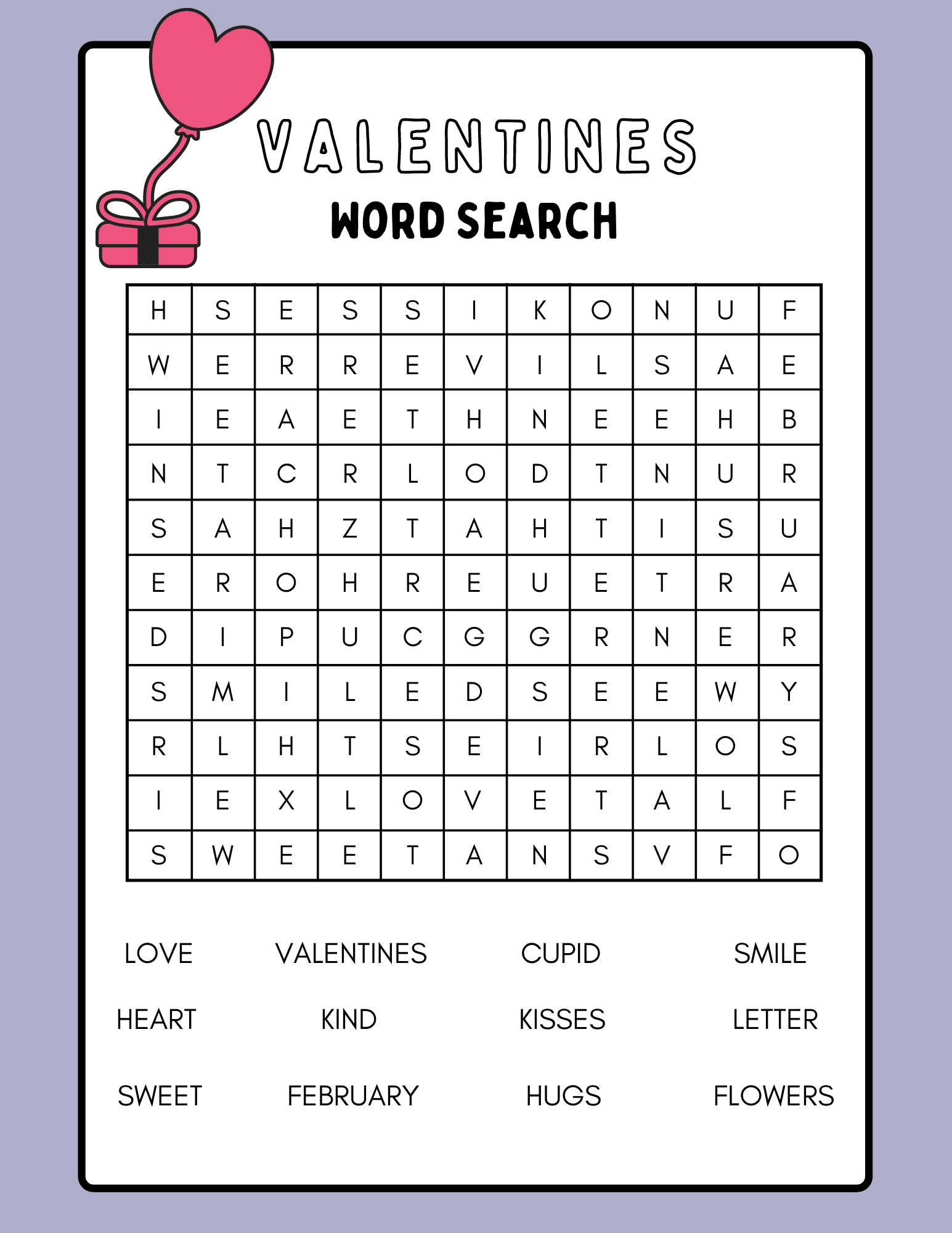 Valentines day word search ð free ð printable ð pdf ð