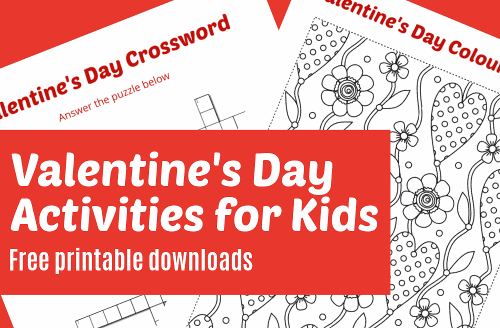 Free valentines day printable activities for kids