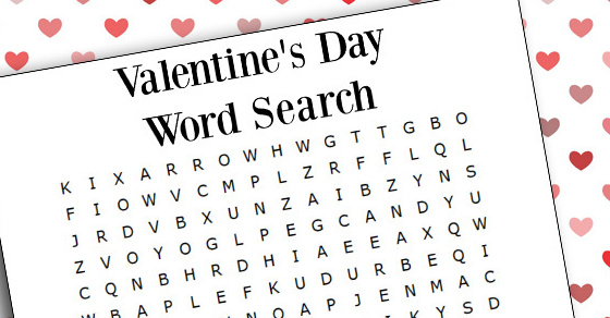 Fun free printable valentines day word search kids activities blog