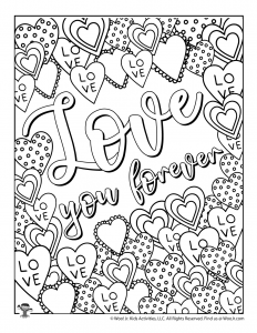 Valentines day adult coloring pages woo jr kids activities childrens publishing